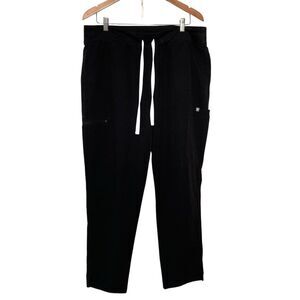Figs Womens XXL Yola Black Cargo Scrub Pants Technical Collection